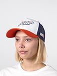 Бейсболка VON DUTCH арт. VD/1/CT/SURF/13 (белый / оранжевый)